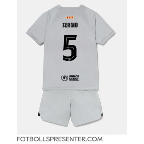 Barcelona Sergio Busquets #5 Tredje tröja Barn 2022-23 Kortärmad (+ korta byxor)